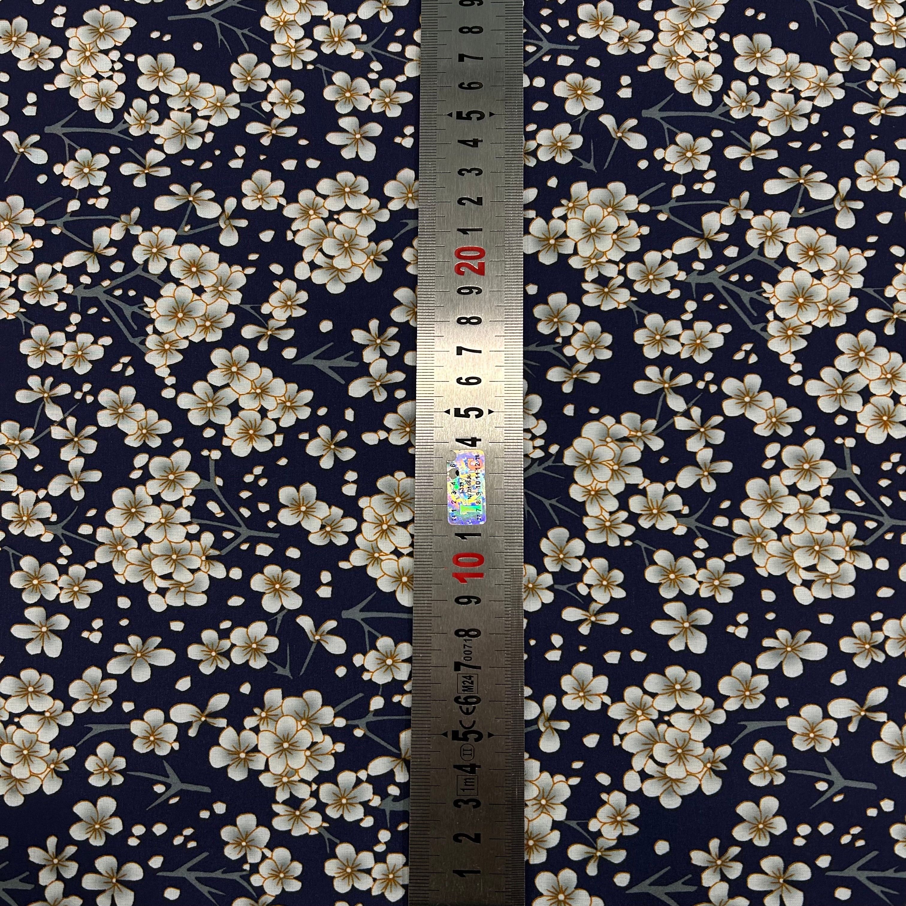 Navy Sakura Print