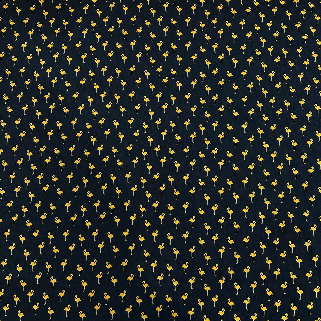 Navy and Orange Flamingo