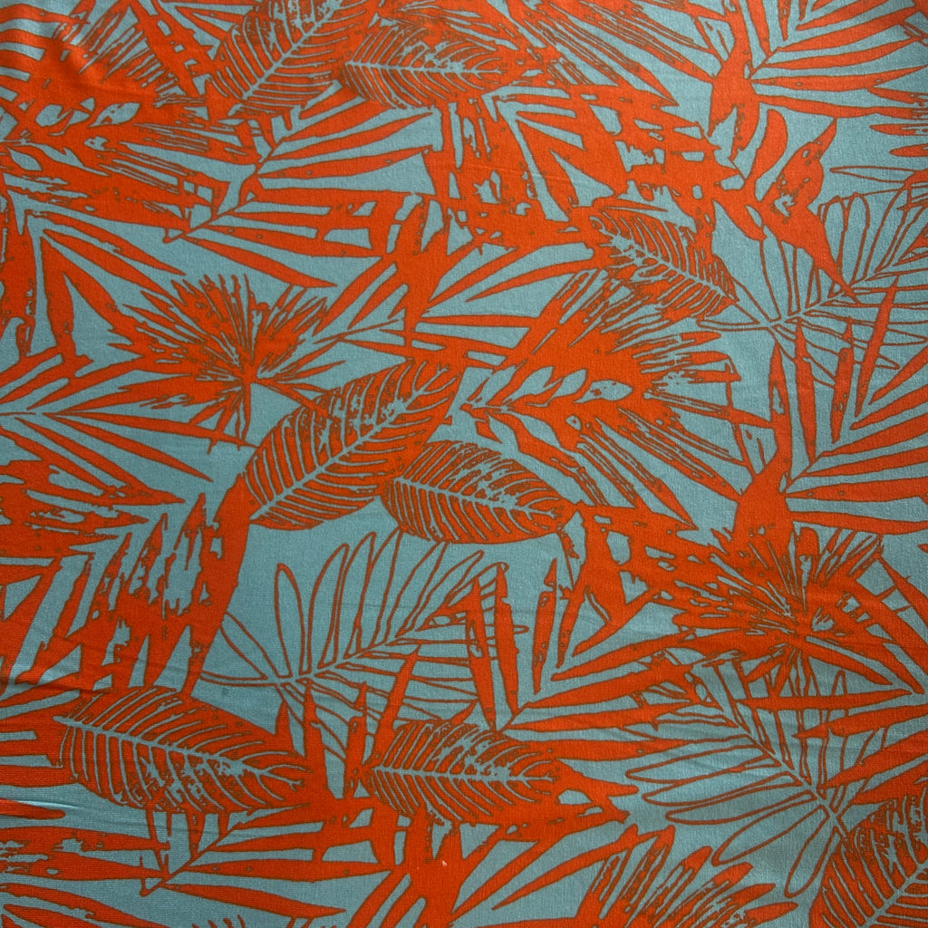 Tropical Orange Viscose Stretch
