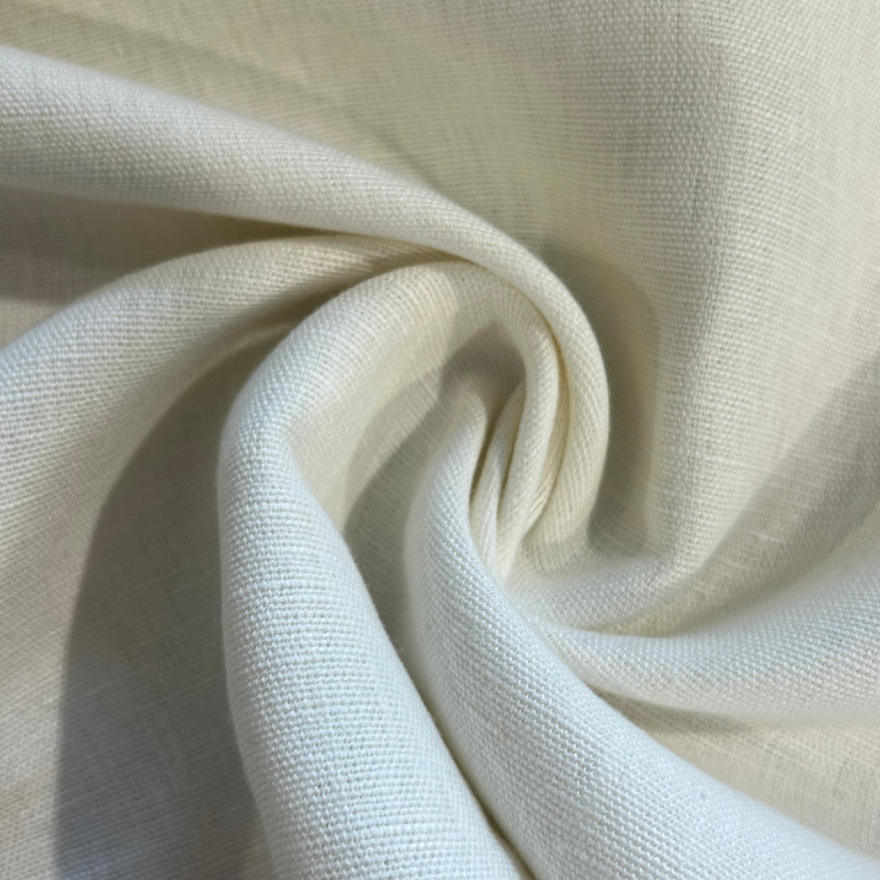 White Heavy Linen