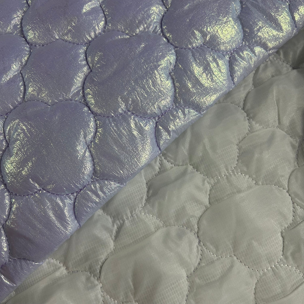 Quilted Eco Leather Lavender Pearl