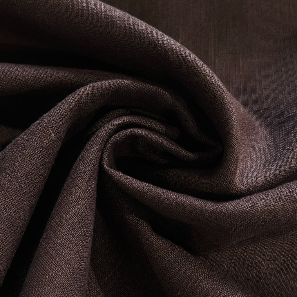 Brown Coffee Washed Linen