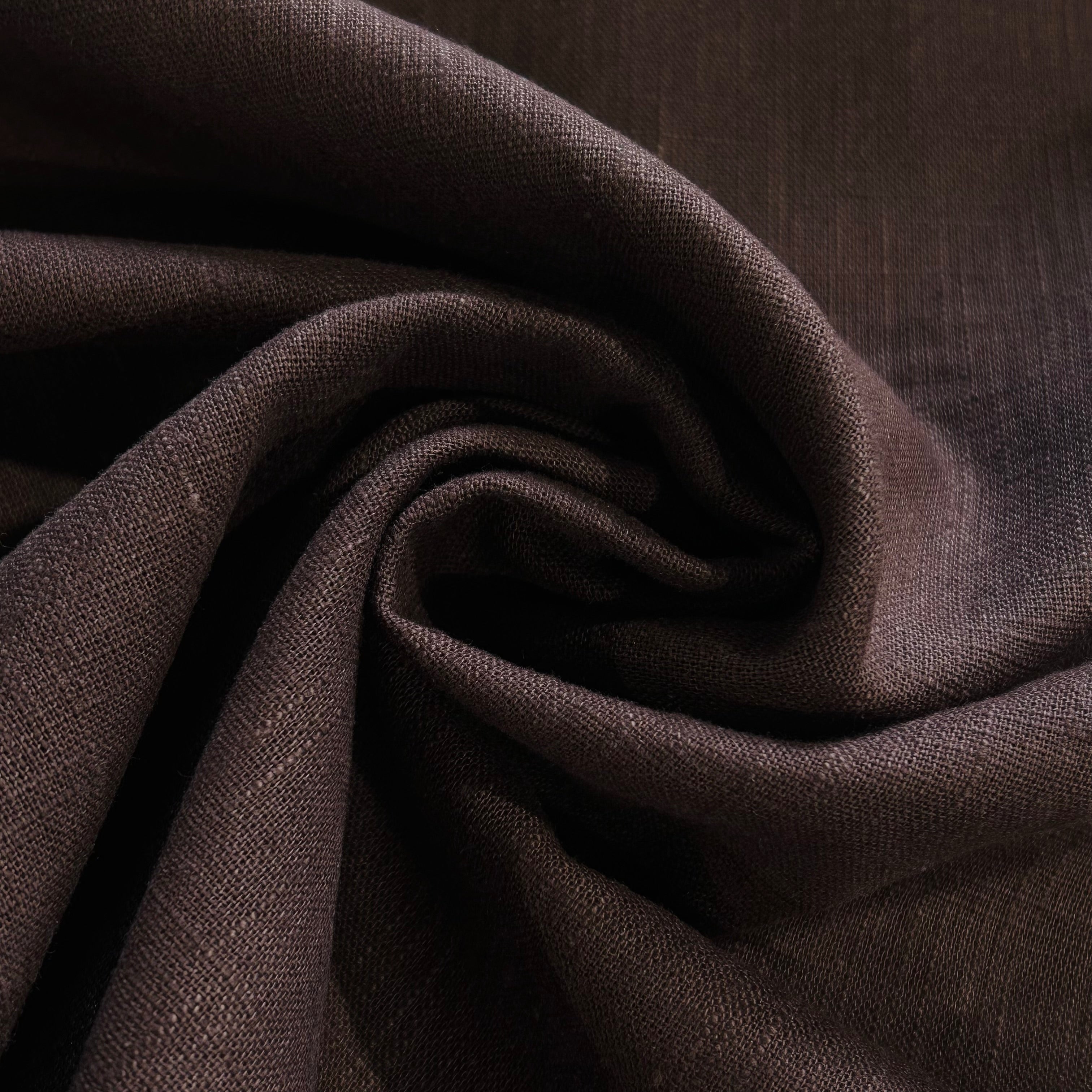 Brown Coffee Washed Linen