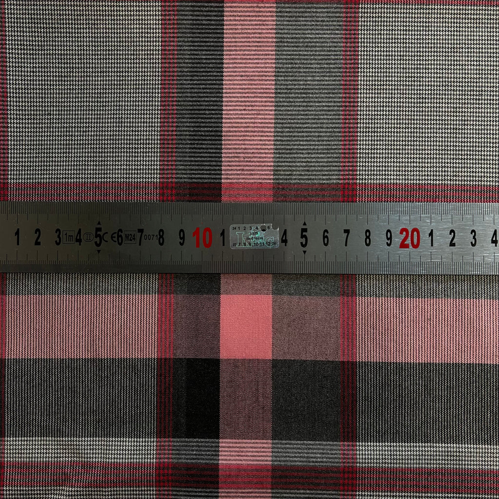 Pink Red Tartan Check