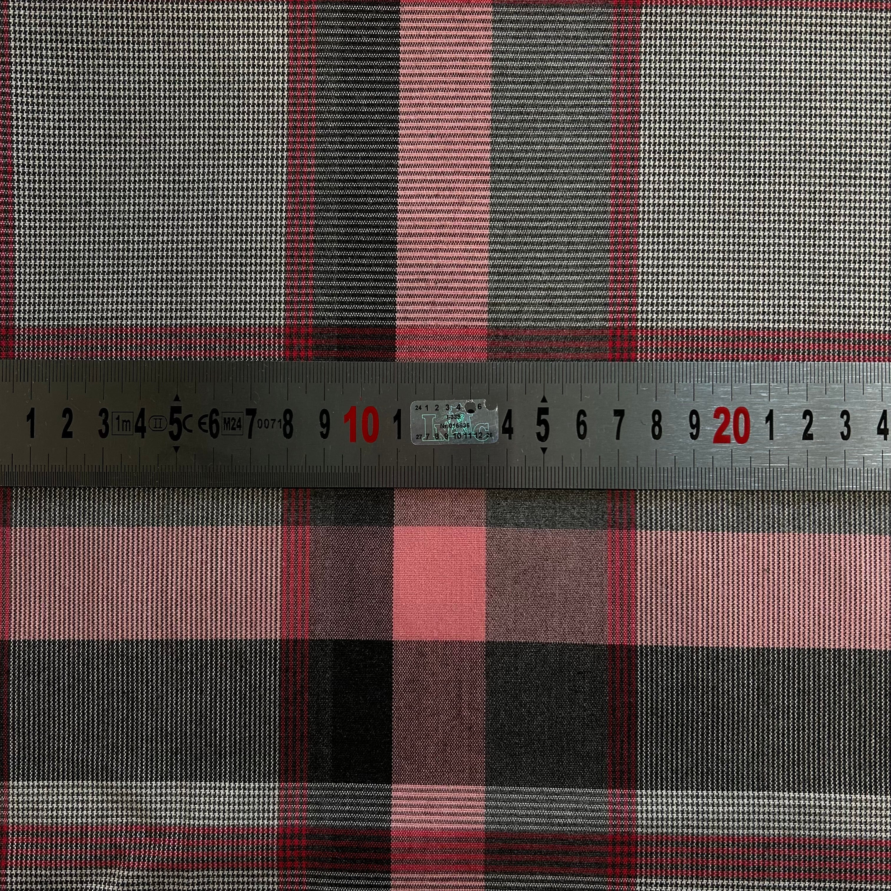 Pink Red Tartan Check