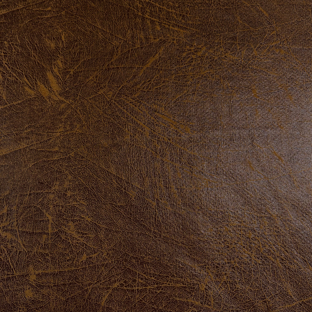 Brown waterproof faux leather with a vintage crackle effect