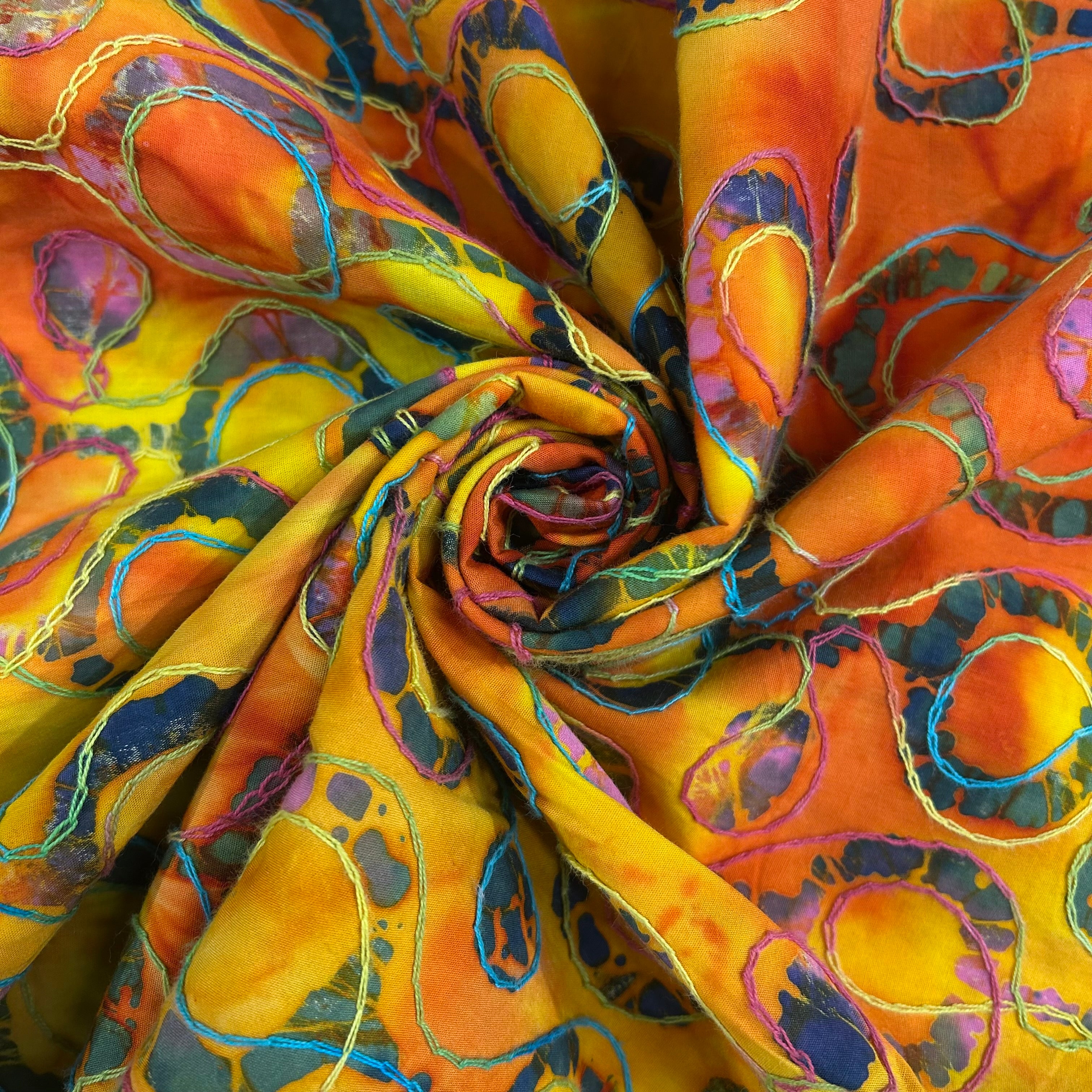 Sunset Batik Embroider