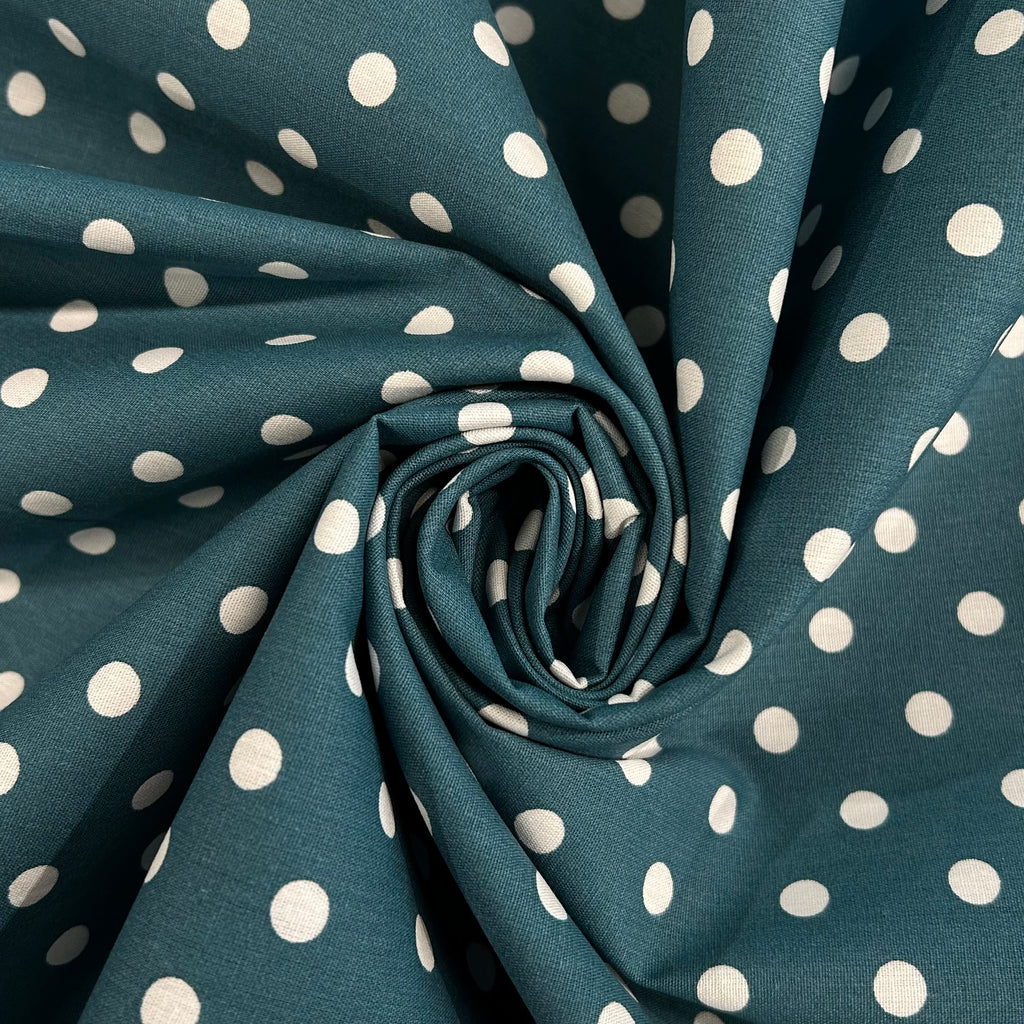 Petrol Polka Dots