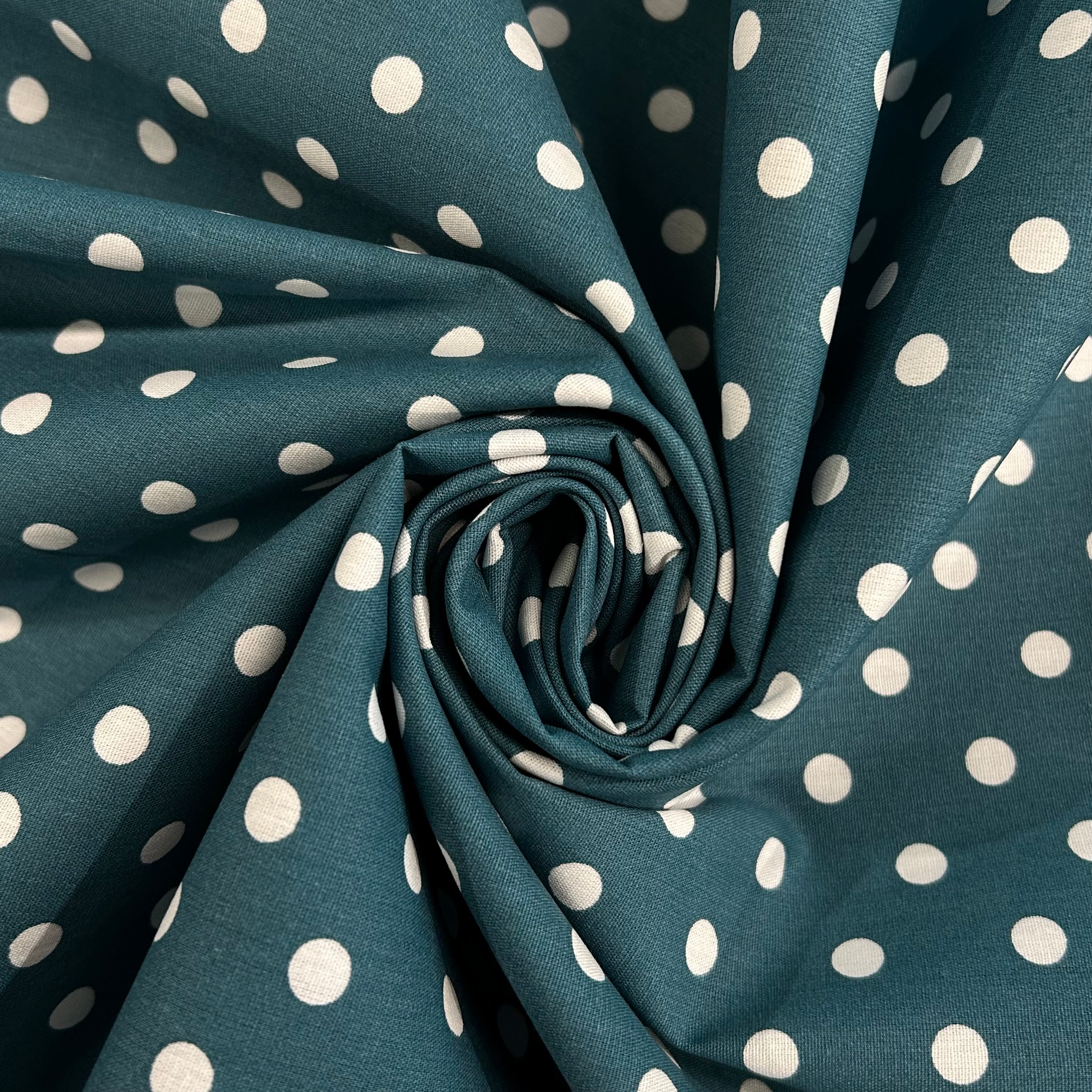 Petrol Polka Dots