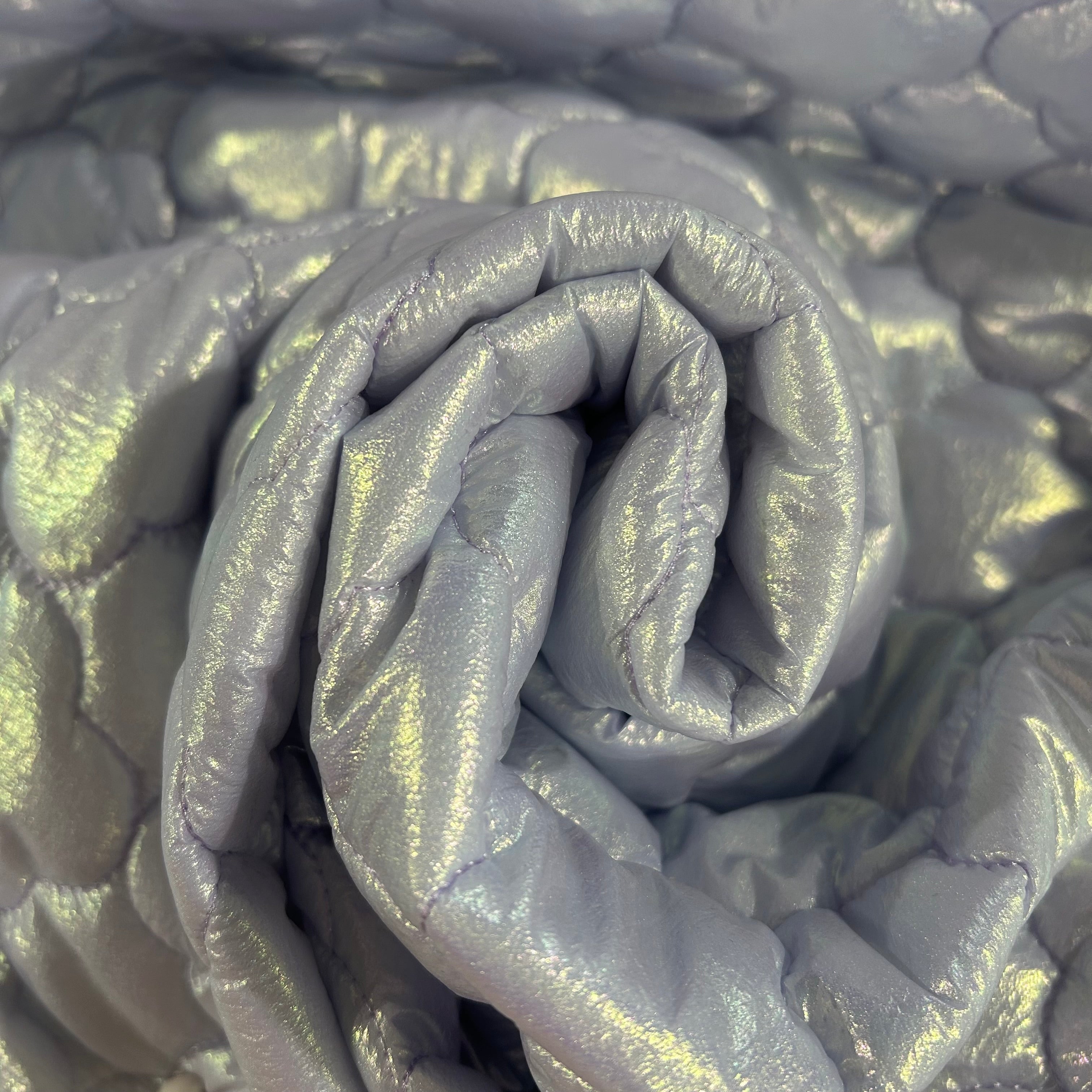 Quilted Eco Leather Lavender Pearl