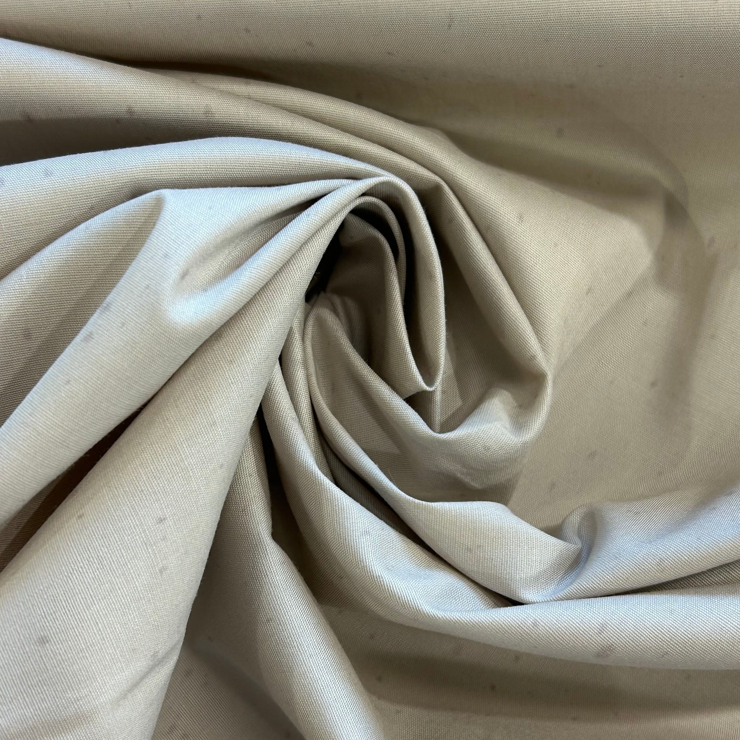 Beige Cotton With a Raindrop Effect