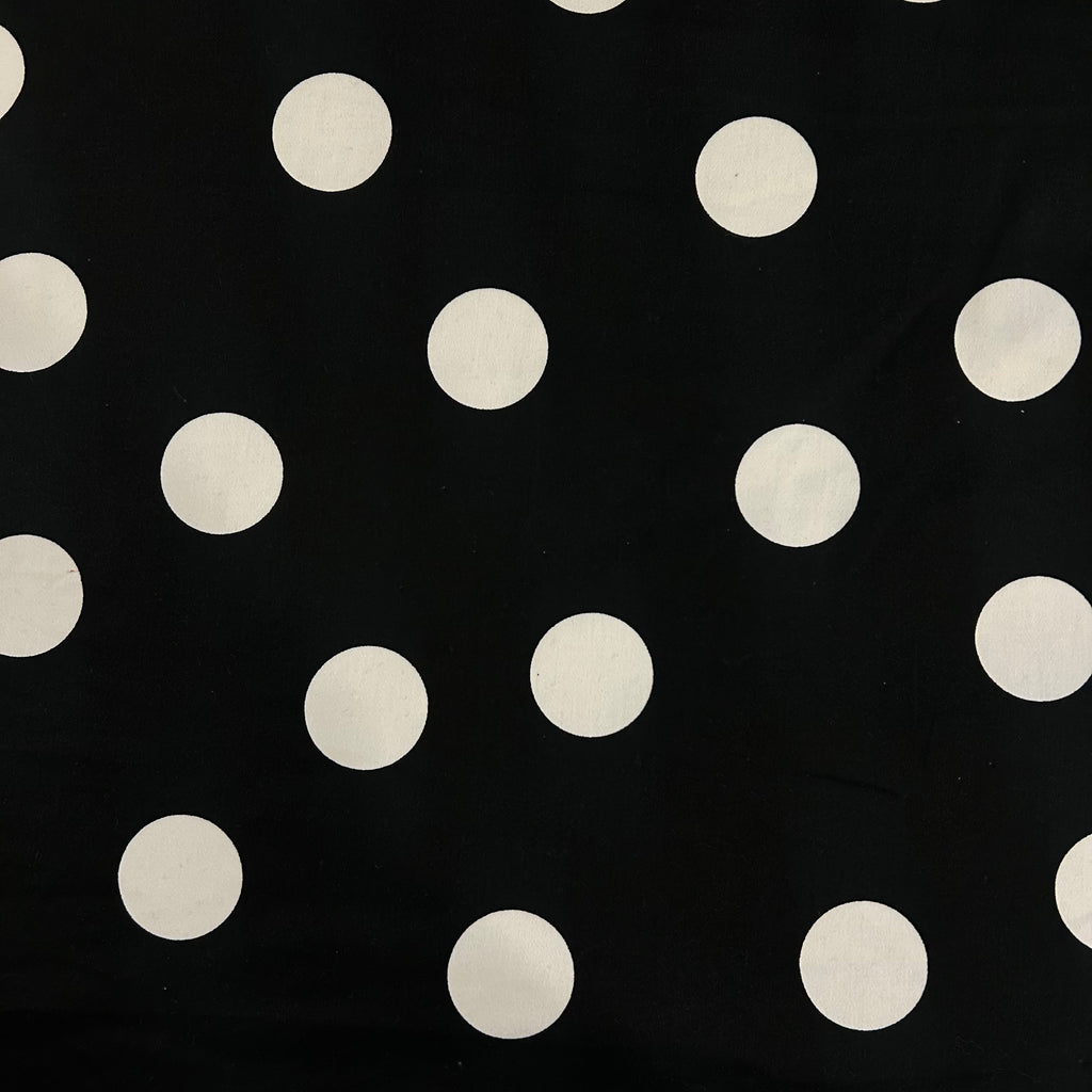 Black & White Large Polka