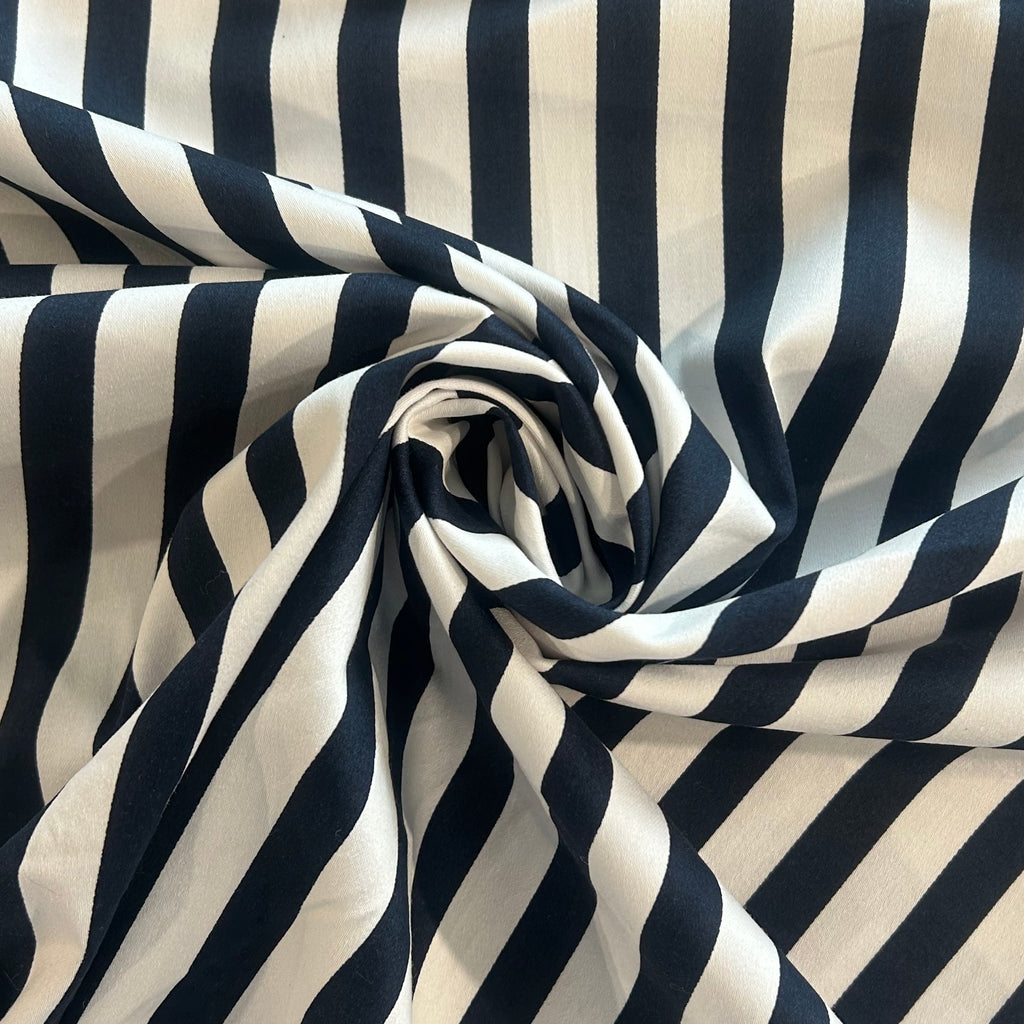 Navy Parisian Stripe