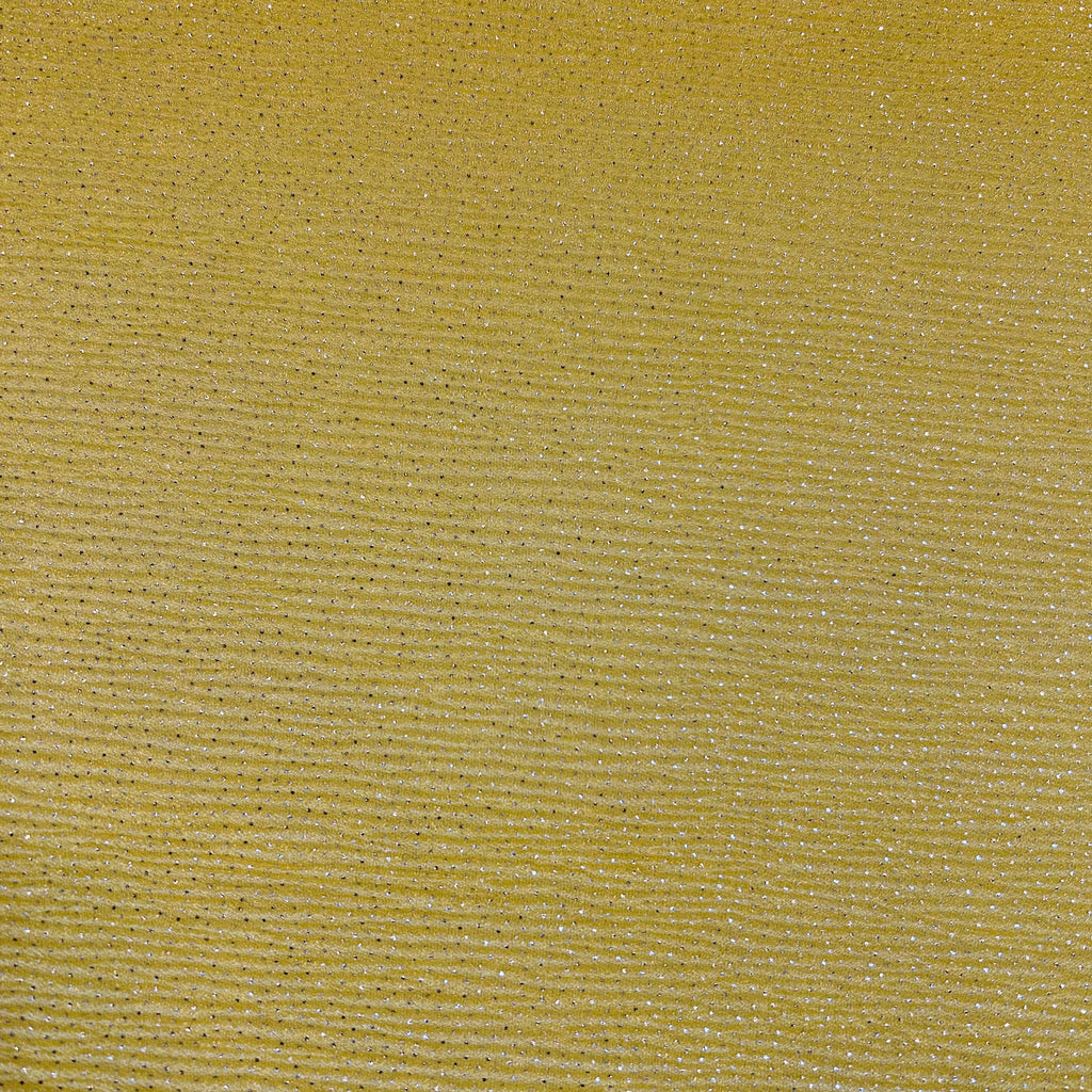 Lemon Glitter Pleated Mesh