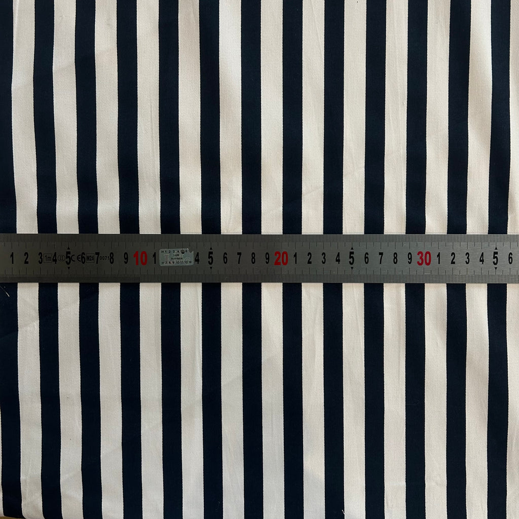 Navy Parisian Stripe