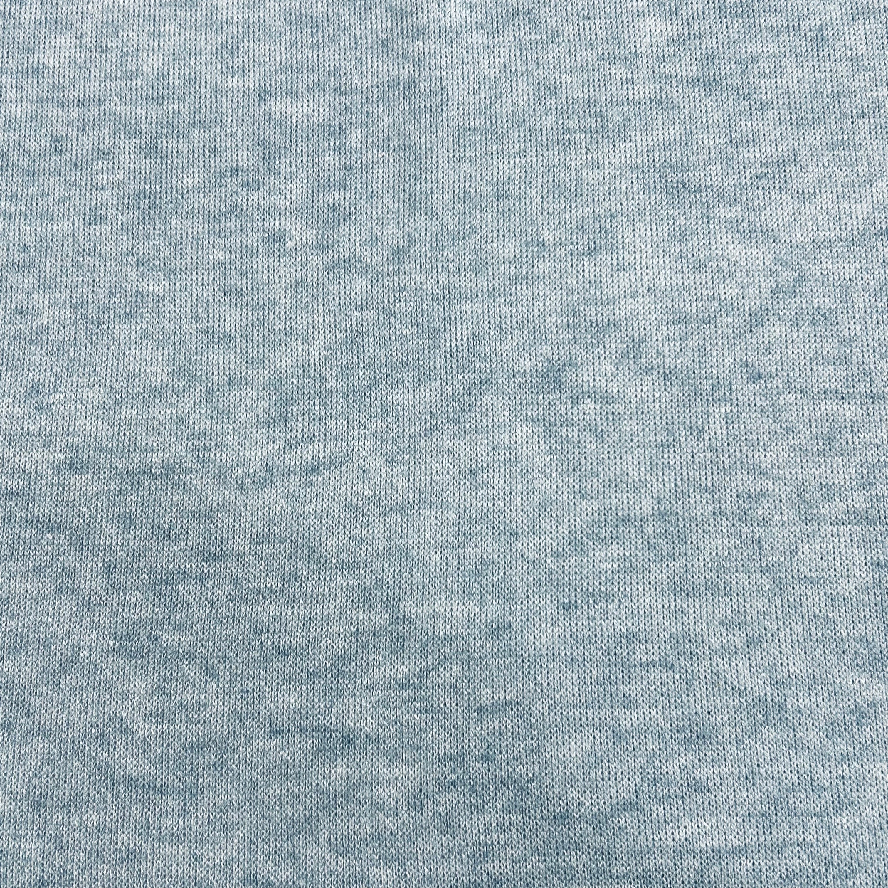 Sky Blue Melange Jersey Knit