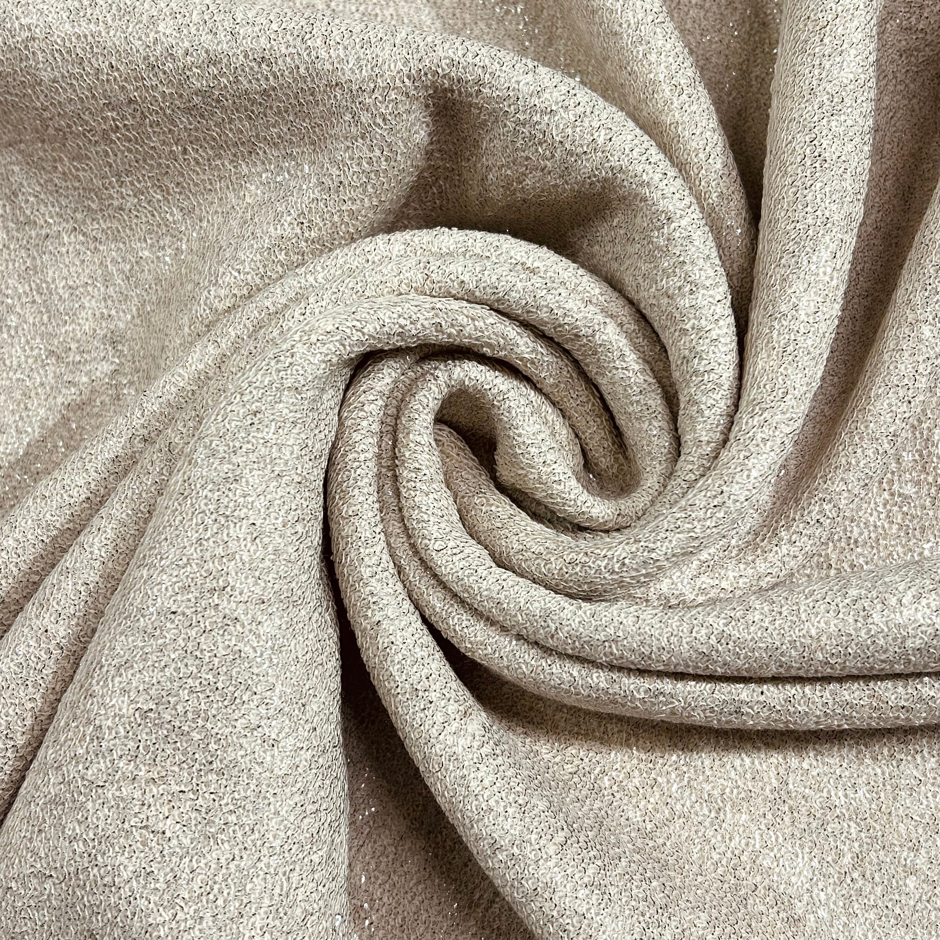 Ivory Cotton with Champagne Gold Shimmer