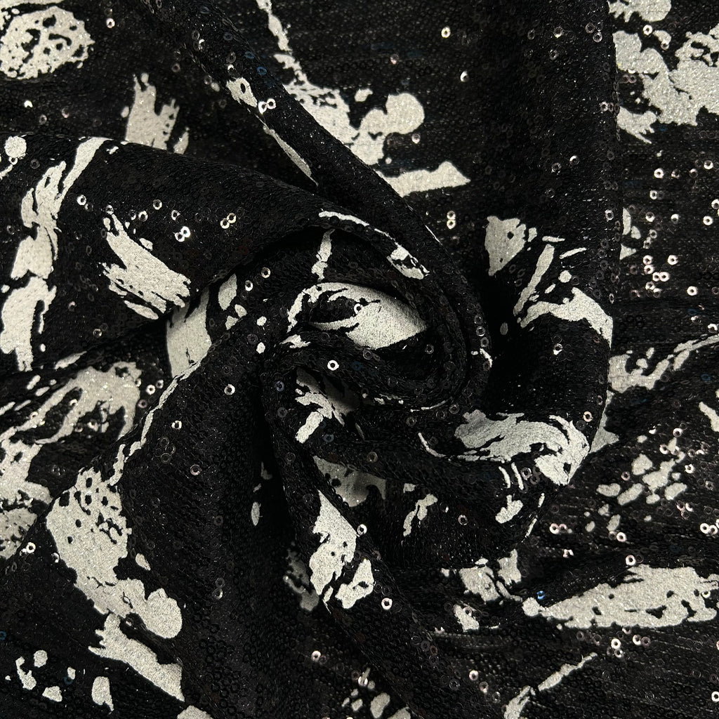 Black Sequin Splash
