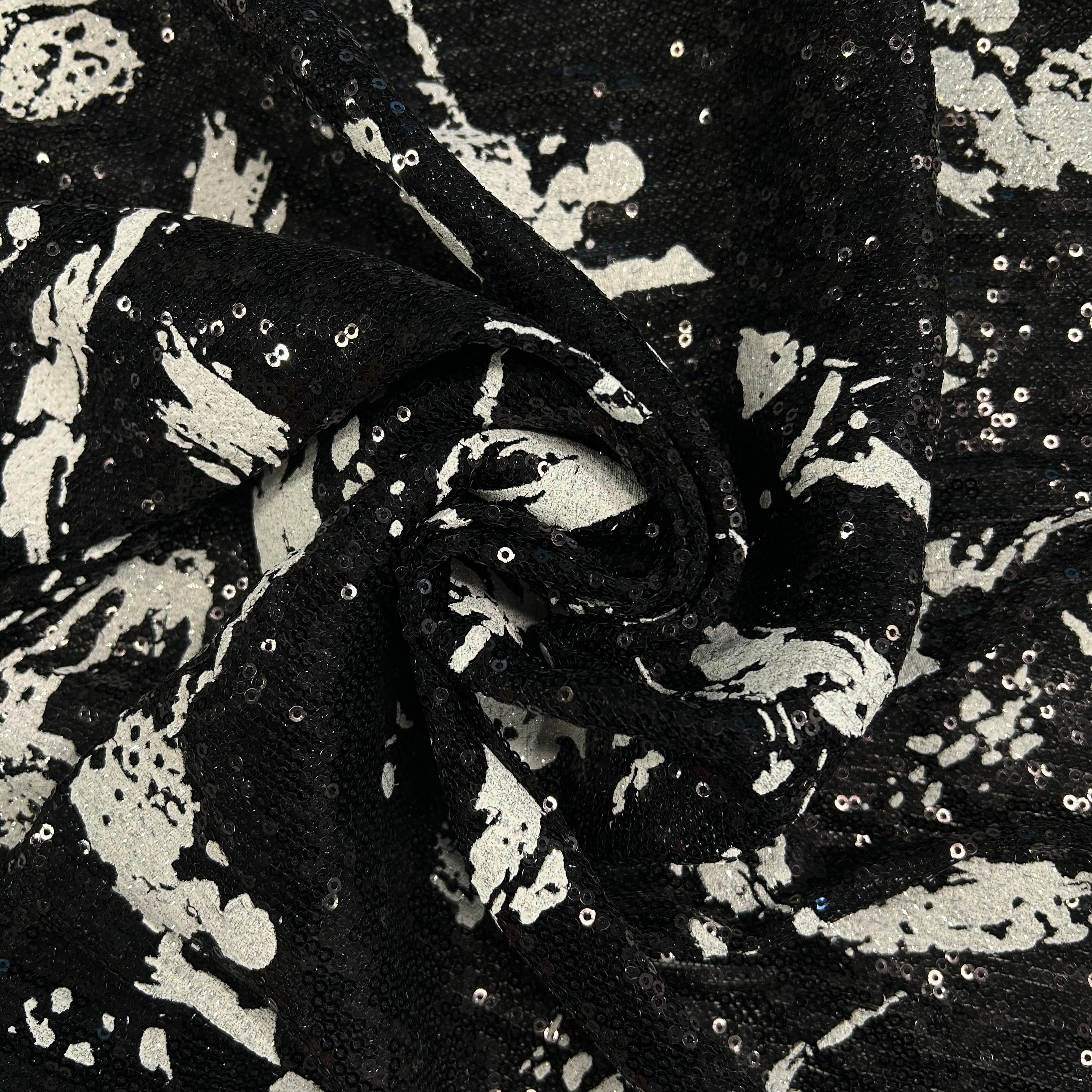 Black Sequin Splash