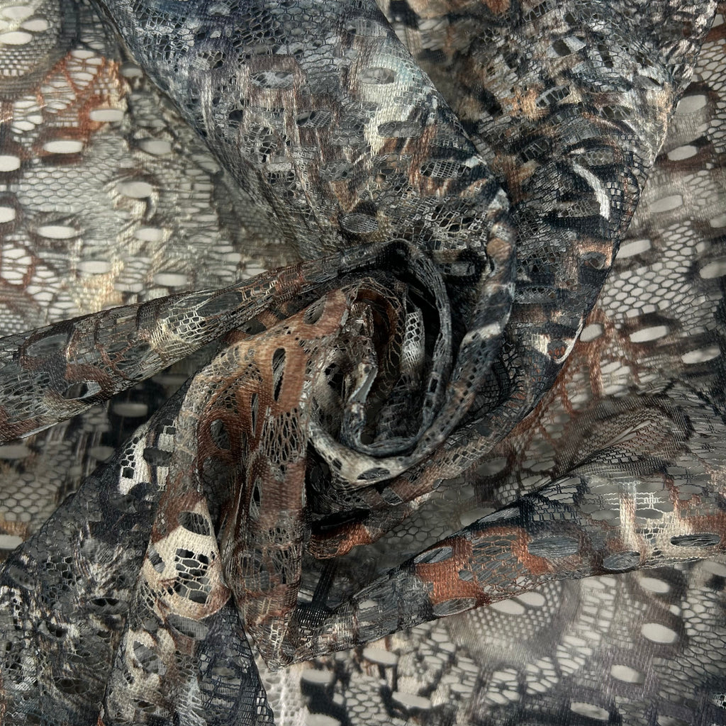 Smoky Mix Paisley Lace
