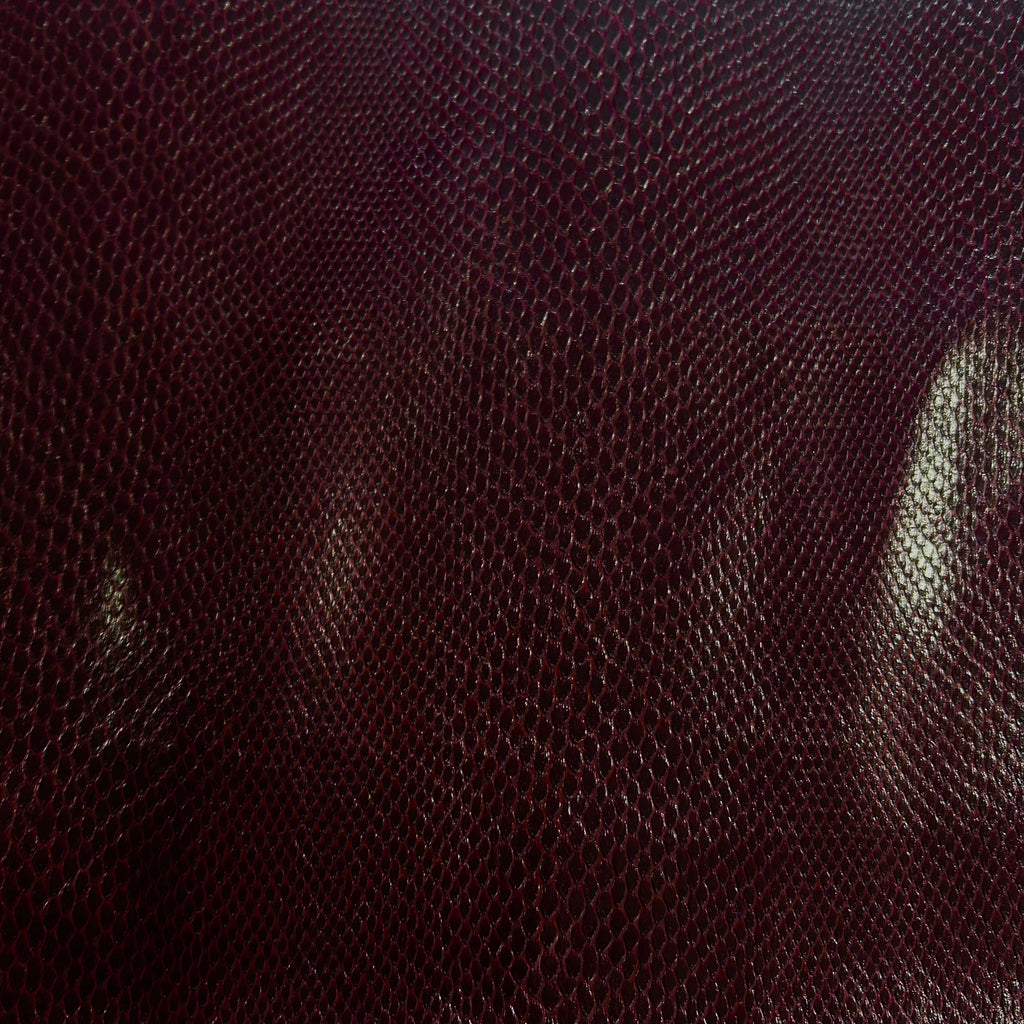 Eco Leather Burgundy Python