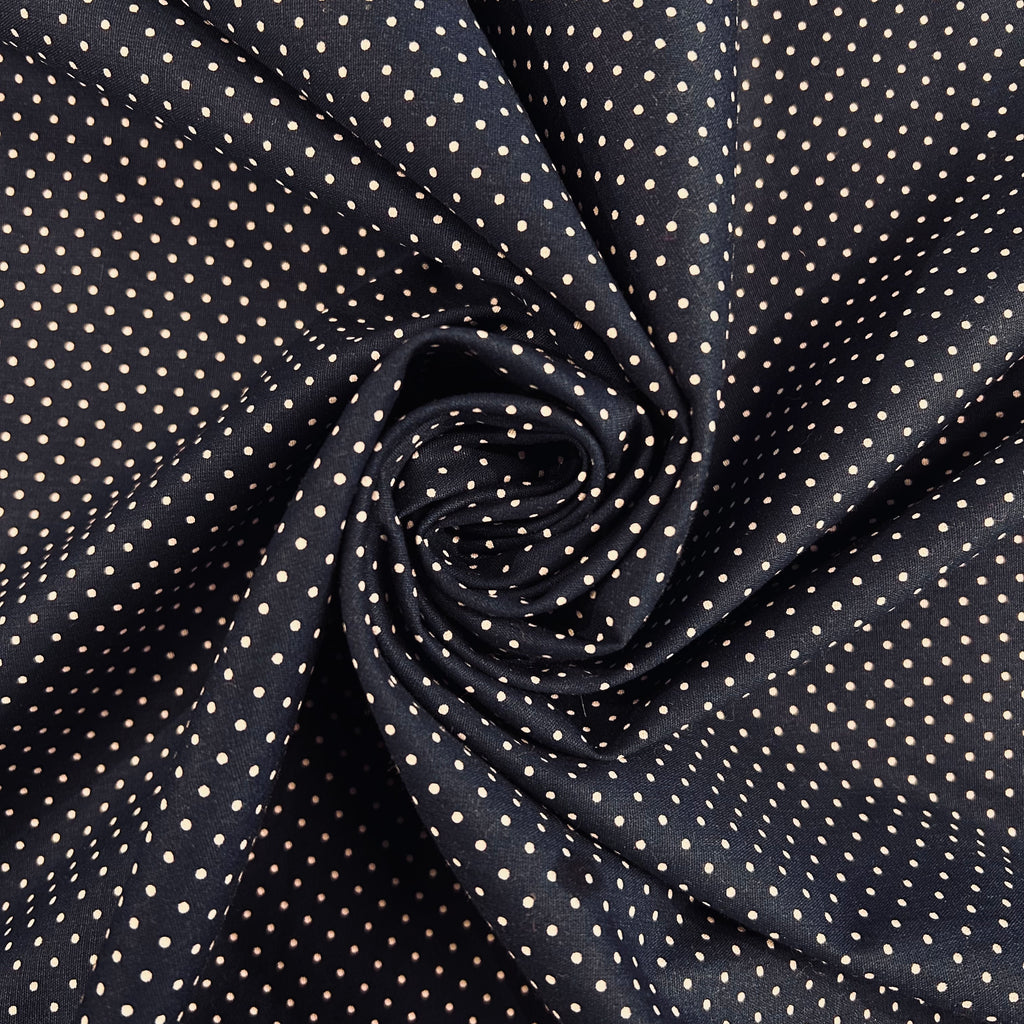 Navy Petit Dots
