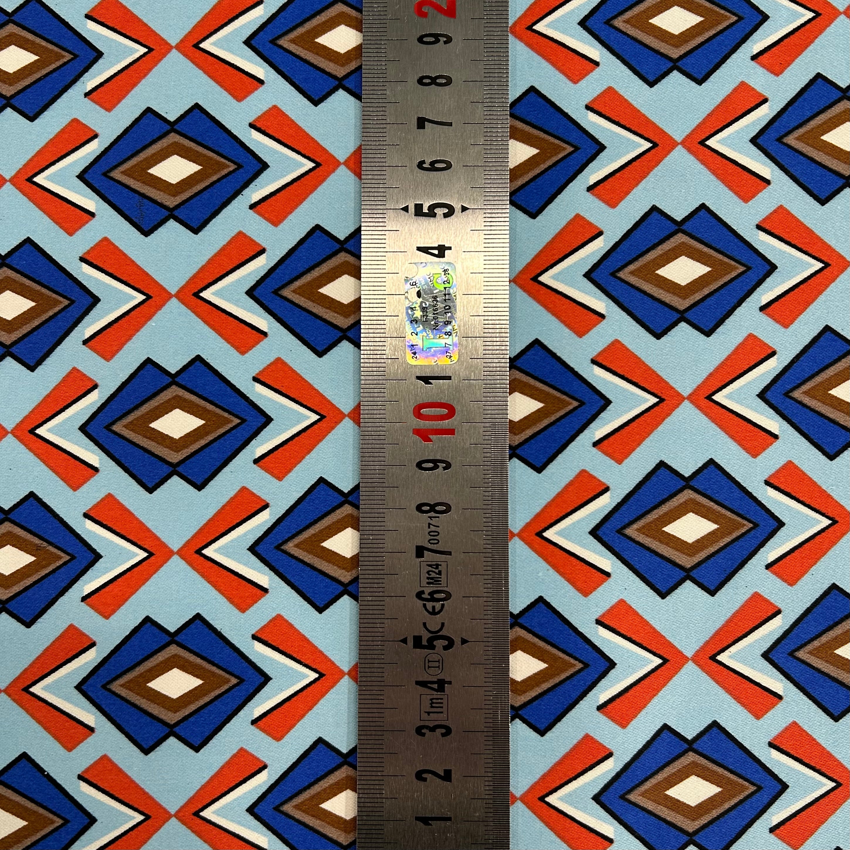 Sky Blue Geometric Print