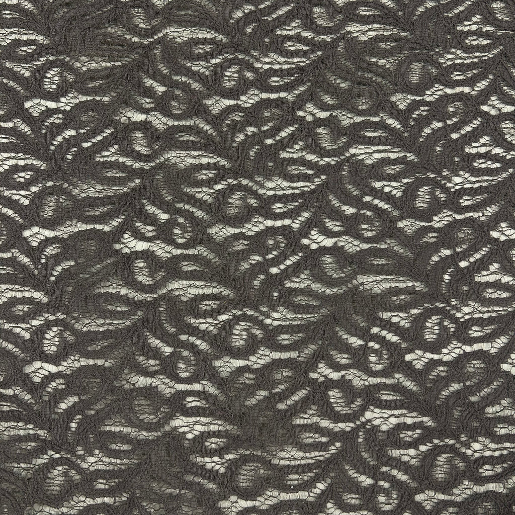 Grey Paisley Lace