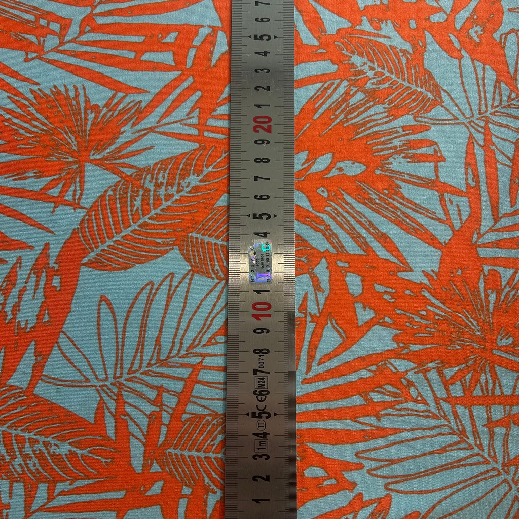 Tropical Orange Viscose Stretch