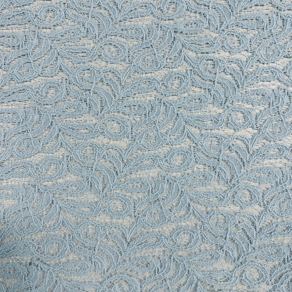 Cold Blue Paisley Lace