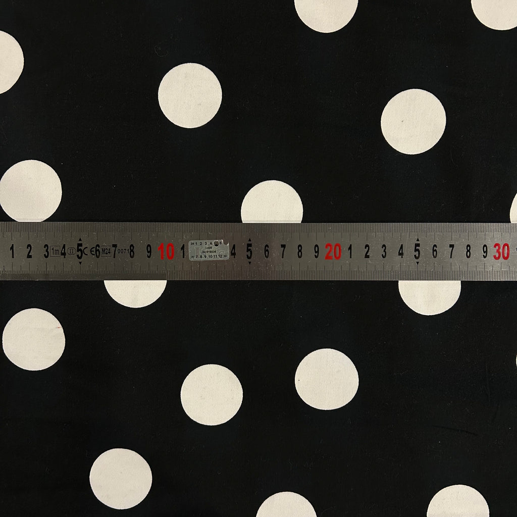 Black & White Large Polka