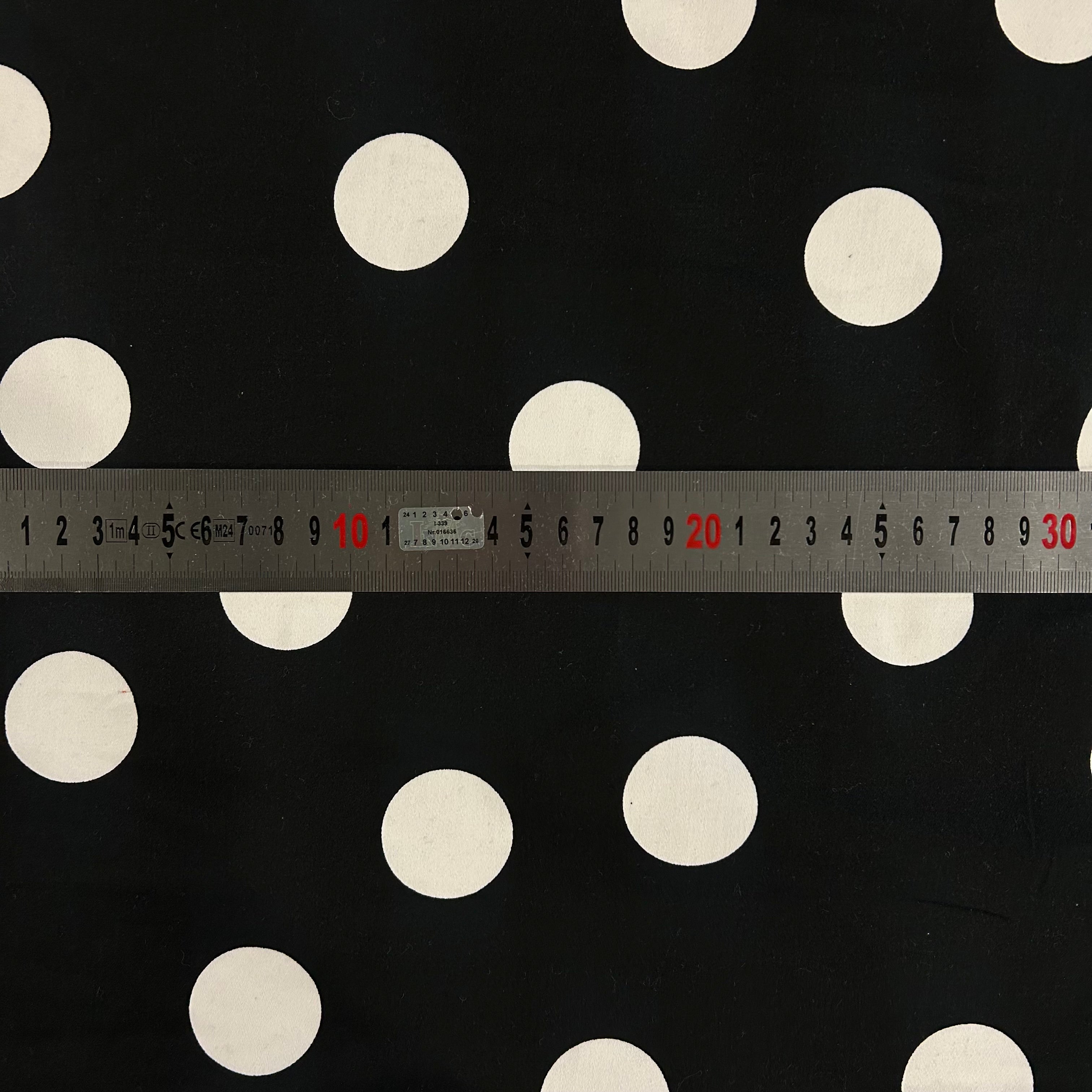 Black & White Large Polka