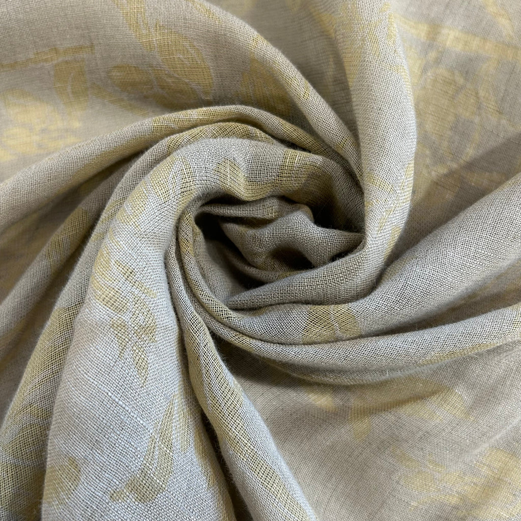 Linen With Yellow Flower