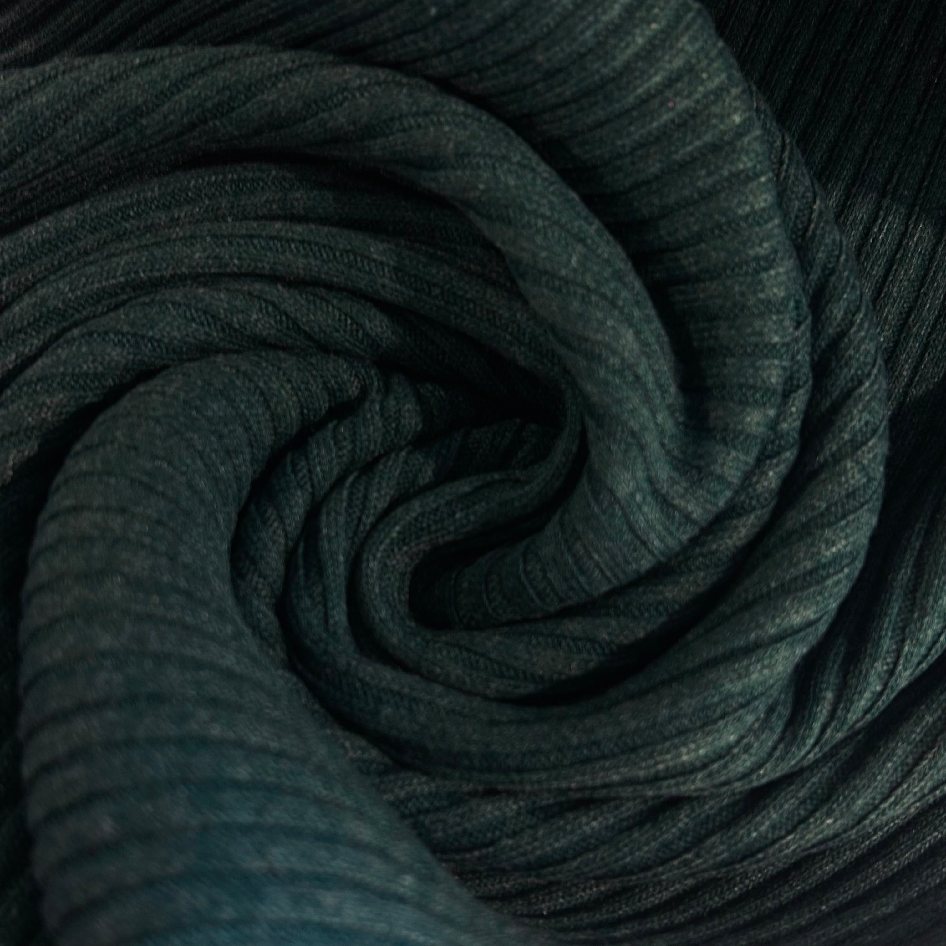 Emerald Green Ribbed Tubular Knit