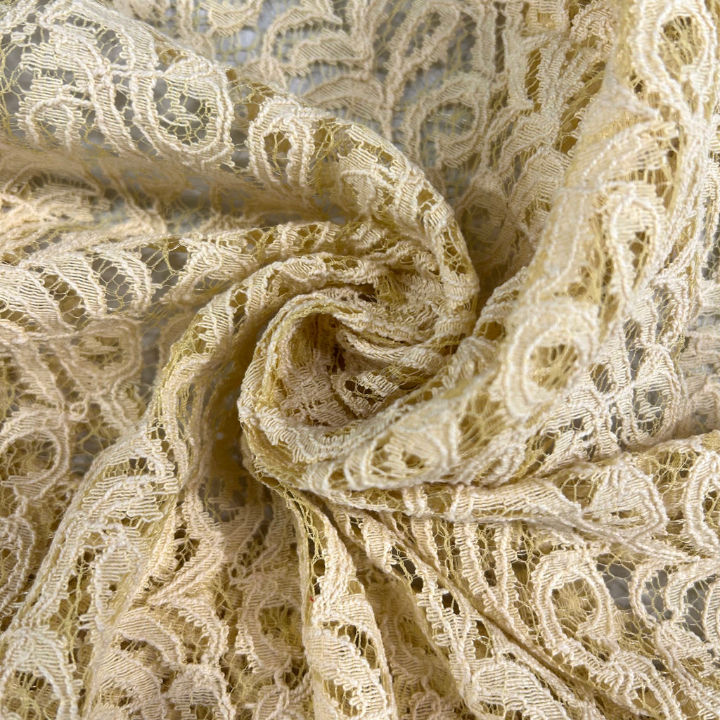 Yellow Paisley Lace