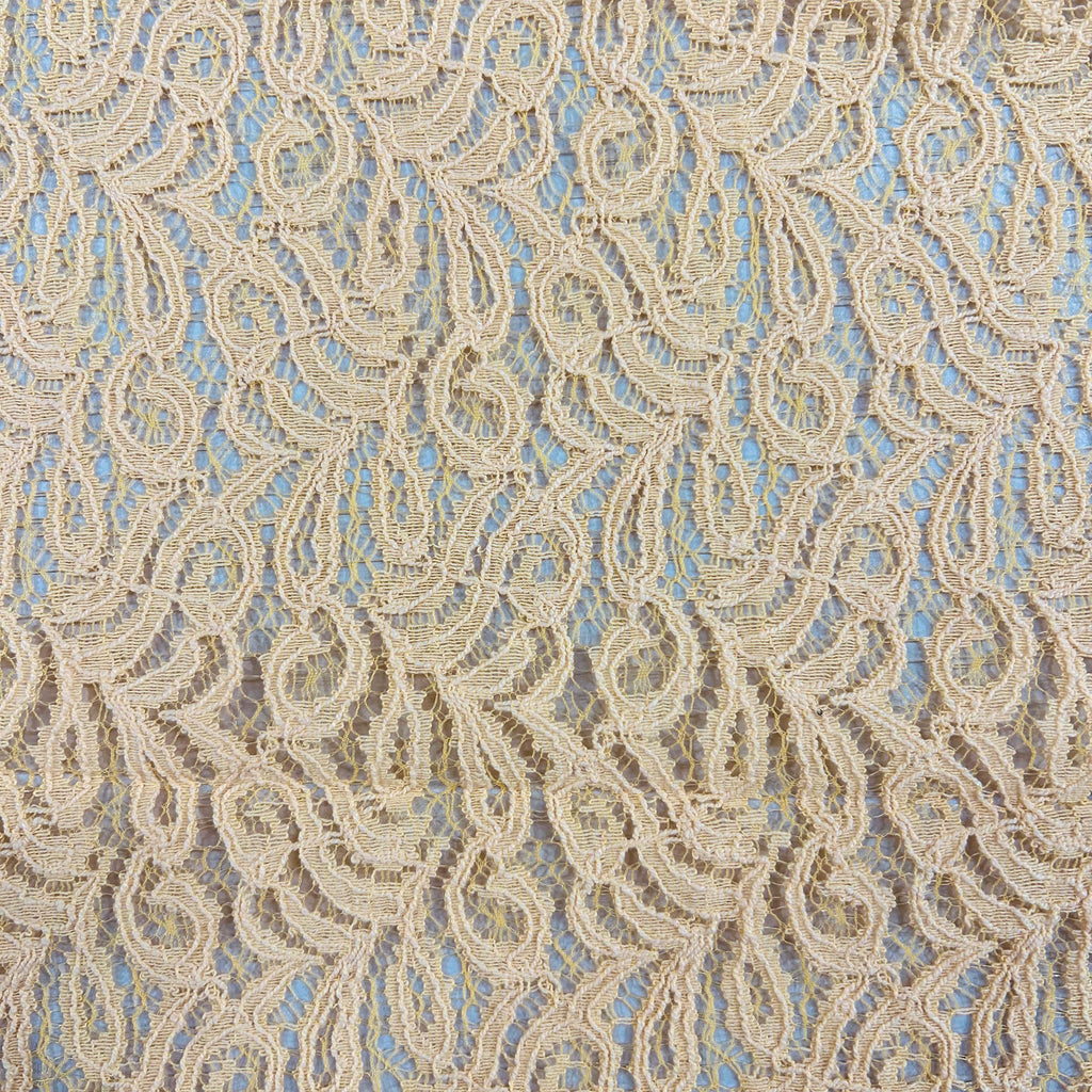 Yellow Paisley Lace