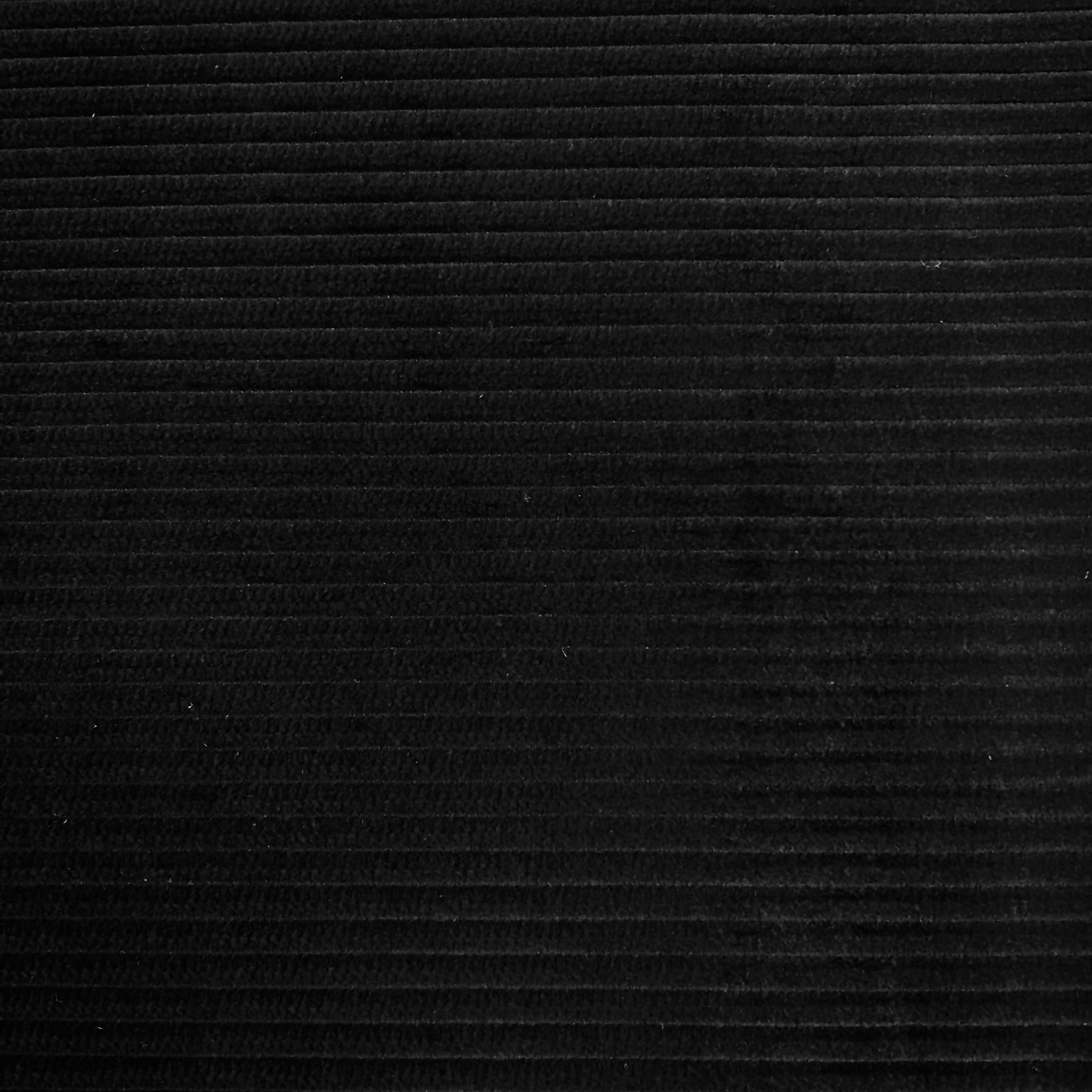 Deep Black Washed Corduroy
