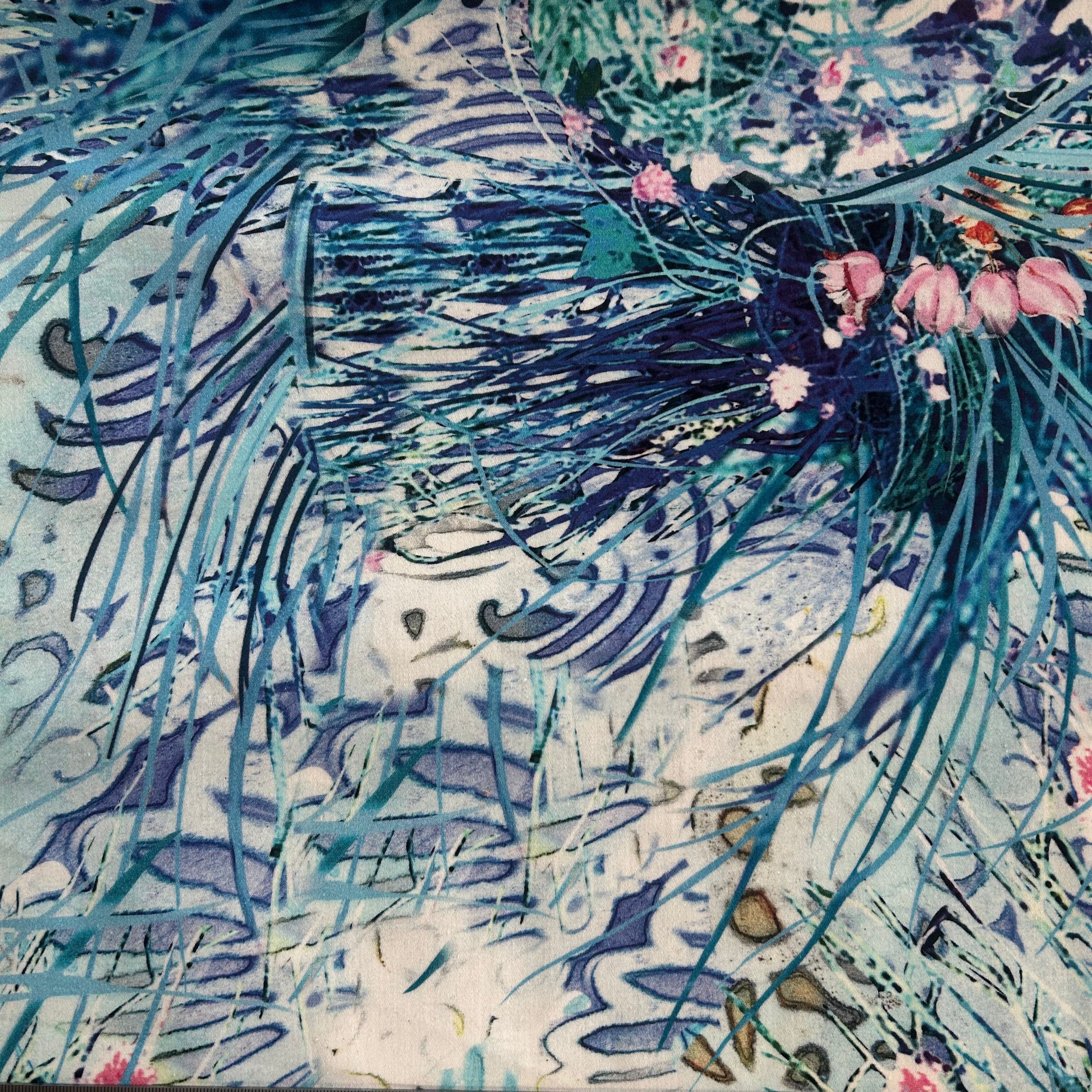 Aqua Tropical Sketch